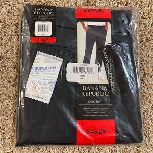 Banana Republic Men’s 5-Pocket Chino Pants Gray, Size 34x29 (New)